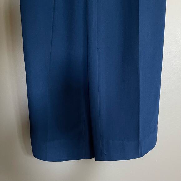 Saloni Bernadette Jumpsuit in Navy Blue Size 2 Sheer Embroidered Dot Chic Sexy - Picture 7 of 16